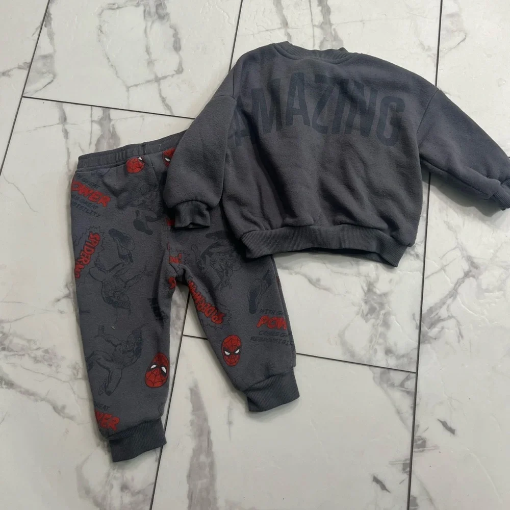 Marvel Kids Matching Set - Grey and Red Spider-Man Design